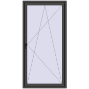 REHAU ENERGY-SAVING SYNEGO MD 1000x2000 mm BASALT_GREY two-sided