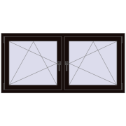 REHAU ENERGY-SAVING SYNEGO MD 1575x770 mm BLACK_BROWN dwustronny REHAU ENERGY-SAVING SYNEGO MD 1575x770 mm BLACK_BROWN dwustronny