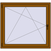 CLASICTHERM 70 1150x1050 mm GOLDEN OAK dwustronny CLASICTHERM 70 1150x1050 mm GOLDEN OAK dwustronny