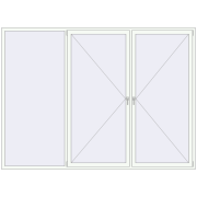 REHAU ENERGY-SAVING SYNEGO MD 3000x2200 mm ANTHRACITE_GREY_STRUKTURAL external