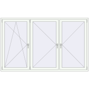 REHAU ARTEVO 2350x1435 mm RAL 9016 Traffic white dwustronny REHAU ARTEVO 2350x1435 mm RAL 9016 Traffic white dwustronny