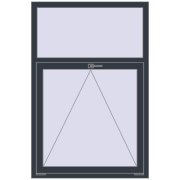 REHAU OPTIMUM EURO-DESIGN 70 1000x1500 mm ANTHRACITE_GREY_STRUKTURAL two-sided