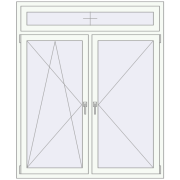 REHAU ARTEVO 1420x1700 mm RAL 9016 Traffic white dwustronny REHAU ARTEVO 1420x1700 mm RAL 9016 Traffic white dwustronny