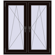 REHAU ENERGY-SAVING SYNEGO MD 1020x1130 mm BLACK_BROWN dwustronny REHAU ENERGY-SAVING SYNEGO MD 1020x1130 mm BLACK_BROWN dwustronny