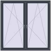 REHAU OPTIMUM EURO-DESIGN 70 1800x1800 mm ANTHRACITE_GREY_STRUKTURAL dwustronny REHAU OPTIMUM EURO-DESIGN 70 1800x1800 mm ANTHRACITE_GREY_STRUKTURAL dwustronny