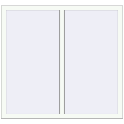 REHAU OPTIMUM EURO-DESIGN 70 1300x1200 mm RAL 9016 Traffic white two-sided