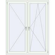 REHAU OPTIMUM EURO-DESIGN 70 1350x1780 mm GOLDEN OAK external