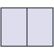 REHAU OPTIMUM EURO-DESIGN 70 2700x2000 mm ANTHRACITE_GREY_STRUKTURAL two-sided