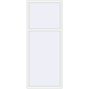 REHAU OPTIMUM EURO-DESIGN 70 1000x2500 mm RAL 9016 Traffic white two-sided