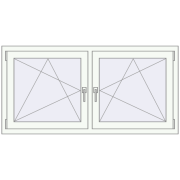 REHAU ENERGY-SAVING SYNEGO MD 1455x725 mm ANTHRACITE_GREY_STRUKTURAL zewnętrzny