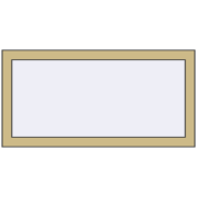 ALU STANDARD 72 1000x500 mm RAL 1000 Green beige two-sided