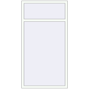 REHAU OPTIMUM EURO-DESIGN 70 950x1800 mm RAL 9016 Traffic white two-sided