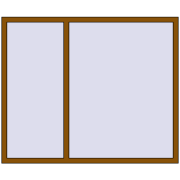 REHAU OPTIMUM EURO-DESIGN 70 1735x1435 mm GOLDEN OAK two-sided