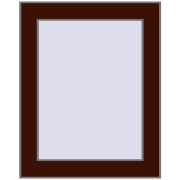 REHAU ARTEVO 400x500 mm BLACK_CHERRY two-sided