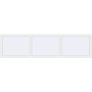 REHAU OPTIMUM EURO-DESIGN 70 3000x750 mm RAL 9016 Traffic white two-sided