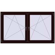 REHAU ENERGY-SAVING SYNEGO MD 1770x1025 mm CHOCOLATE_BROWN two-sided