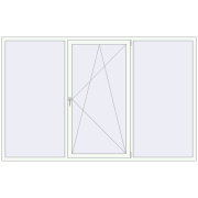 REHAU BRILLANT DESIGN 2750x1750 mm RAL 9016 Traffic white two-sided