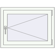 REHAU OPTIMUM EURO-DESIGN 70 750x580 mm BLACK_BROWN external