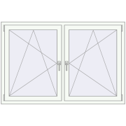 REHAU ENERGY-SAVING SYNEGO MD 1560x1040 mm BASALT_GREY zewnętrzny