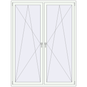 REHAU BRILLANT DESIGN 1600x2100 mm RAL 9016 Traffic white two-sided