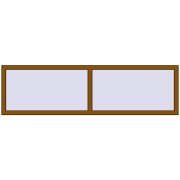 REHAU OPTIMUM EURO-DESIGN 70 2140x600 mm GOLDEN OAK two-sided