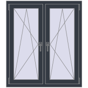 Okna skrzydłowe 1005x1130 mm REHAU ENERGY-SAVING SYNEGO MD ANTHRACITE_GREY_STRUKTURAL dwustronny Okna skrzydłowe 1005x1130 mm REHAU ENERGY-SAVING SYNEGO MD ANTHRACITE_GREY_STRUKTURAL dwustronny