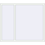 REHAU ENERGY-SAVING SYNEGO MD 1670x1440 mm RAL 9016 Traffic white two-sided