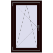 REHAU OPTIMUM EURO-DESIGN 70 650x1100 mm CHOCOLATE_BROWN two-sided