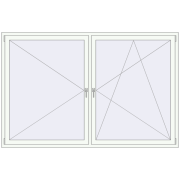 REHAU OPTIMUM EURO-DESIGN 70 2300x1500 mm RAL 9016 Traffic white two-sided