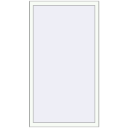 REHAU ENERGY-SAVING SYNEGO MD 900x1570 mm RAL 9016 Traffic white two-sided