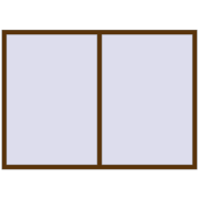 CLASICTHERM 70 2100x1500 mm WALNUT dwustronny