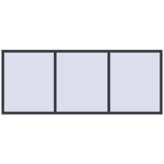 REHAU OPTIMUM EURO-DESIGN 70 3000x1200 mm ANTHRACITE_GREY_STRUKTURAL two-sided