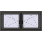 REHAU ENERGY-SAVING SYNEGO MD 1410x635 mm BASALT_GREY dwustronny REHAU ENERGY-SAVING SYNEGO MD 1410x635 mm BASALT_GREY dwustronny