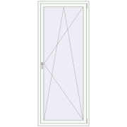 REHAU ENERGY-SAVING SYNEGO MD 900x2200 mm RAL 9016 Traffic white two-sided