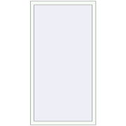 REHAU ENERGY-SAVING SYNEGO MD 890x1710 mm RAL 9016 Traffic white two-sided