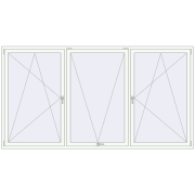 Okna skrzydłowe 3000x1600 mm KORSA BRILLANT DESIGN