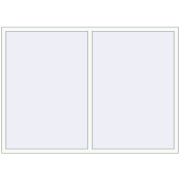 Okna skrzydłowe 2100x1500 mm ALU STANDARD 72 RAL 9016 Traffic white dwustronny