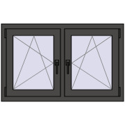 Okna skrzydłowe 1065x650 mm REHAU ENERGY-SAVING SYNEGO MD BASALT_GREY dwustronny Okna skrzydłowe 1065x650 mm REHAU ENERGY-SAVING SYNEGO MD BASALT_GREY dwustronny