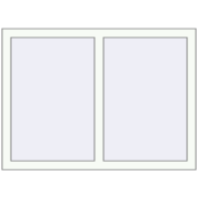 REHAU OPTIMUM EURO-DESIGN 70 1100x800 mm RAL 9016 Traffic white two-sided