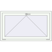 REHAU BRILLANT DESIGN 1200x650 mm RAL 9016 Traffic white two-sided