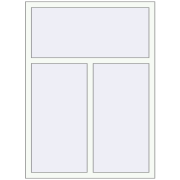REHAU OPTIMUM EURO-DESIGN 70 1118x1500 mm RAL 9016 Traffic white two-sided