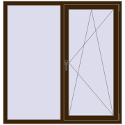 EPSILON OPTIMA 1500x1500 mm DARK_OAK two-sided