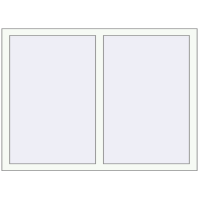 REHAU OPTIMUM EURO-DESIGN 70 1300x950 mm RAL 9016 Traffic white two-sided