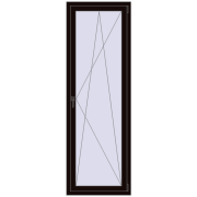 REHAU OPTIMUM EURO-DESIGN 70 700x2100 mm BLACK_BROWN two-sided