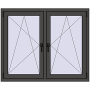 REHAU ENERGY-SAVING SYNEGO MD 1335x1025 mm BASALT_GREY dwustronny REHAU ENERGY-SAVING SYNEGO MD 1335x1025 mm BASALT_GREY dwustronny