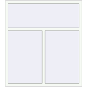 REHAU OPTIMUM EURO-DESIGN 70 1350x1500 mm RAL 9016 Traffic white two-sided