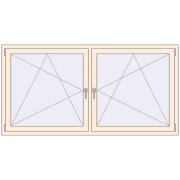 REHAU OPTIMUM EURO-DESIGN 70 1950x1000 mm CREAME_WHITE_50L-2 dwustronny REHAU OPTIMUM EURO-DESIGN 70 1950x1000 mm CREAME_WHITE_50L-2 dwustronny