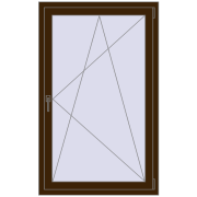 REHAU ENERGY-SAVING SYNEGO MD 900x1500 mm DARK_OAK dwustronny