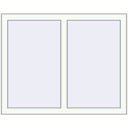 REHAU OPTIMUM EURO-DESIGN 70 1040x800 mm RAL 9016 Traffic white two-sided