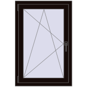REHAU OPTIMUM EURO-DESIGN 70 700x1050 mm BLACK_BROWN two-sided